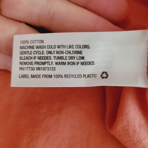 1274 * Universal Thread Button Down Blouse Rust Size M - Picture 4 of 8